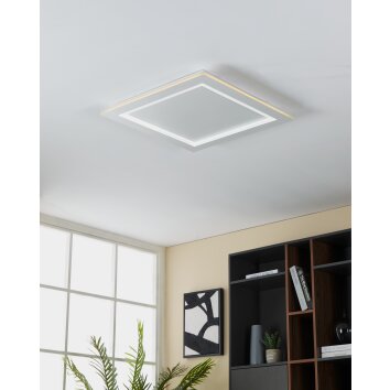 Illuminazione Eglo PADROGIANO-Z Plafoniera LED Bianco, Cambia colore