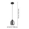 Illuminazione Eglo MOLOCHIO-Z Lampadario a sospensione LED Nero, Cambia colore