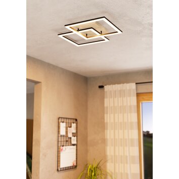 Illuminazione Eglo LOMALTAS-Z Plafoniera LED Marrone, Nero Illuminazione Eglo LOMALTAS-Z Plafoniera LED Marrone, Nero