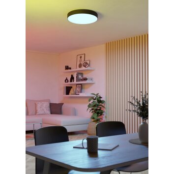 Illuminazione Eglo GALLIZZI-Z Plafoniera LED Nero, Cambia colore