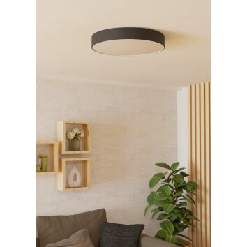 Illuminazione Eglo GALLIZZI-Z Plafoniera LED Nero, Cambia colore