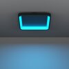 Illuminazione Eglo LORETELLO-Z Plafoniera LED Nero, Cambia colore