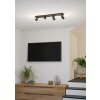 Illuminazione Eglo MELITELLO-Z Plafoniera, Faretto da soffitto LED Nero, Cambia colore