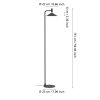 Illuminazione Eglo CONOMAVILLA-Z Lampada da terra LED Nero, Cambia colore