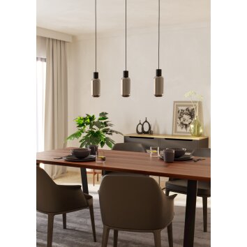 Illuminazione Eglo MAIONE Lampadario a sospensione Nero