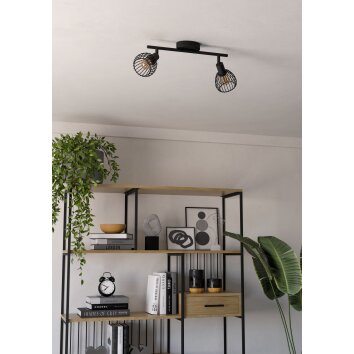 Illuminazione Eglo SONNINO Plafoniera, Faretto da soffitto Nero