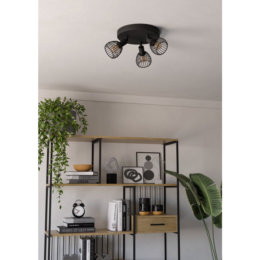 Illuminazione Eglo SONNINO Plafoniera, Faretto da soffitto Nero main product photo