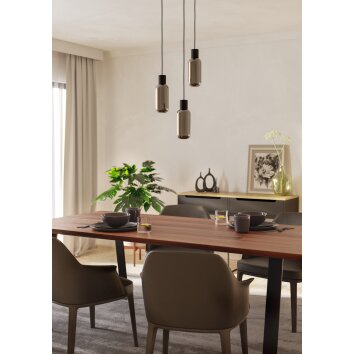 Illuminazione Eglo MAIONE Lampadario a sospensione Nero