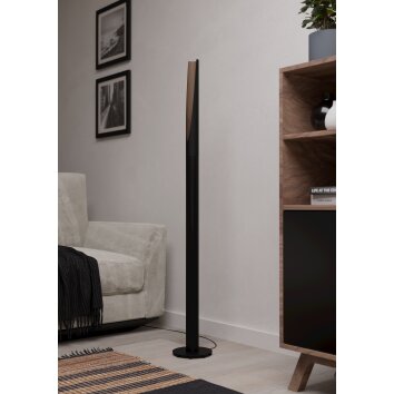 Illuminazione Eglo BARBOTTO Lampada da terra LED Marrone, Nero