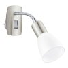 Illuminazione Eglo EGLO Lampade con presa elettrica Cromo, Nichel opaco