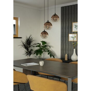 Illuminazione Eglo EGLO Lampadario a sospensione Nero
