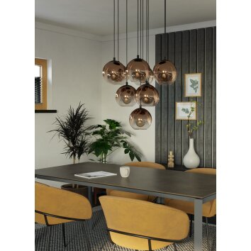 Illuminazione Eglo EGLO Lampadario a sospensione Nero