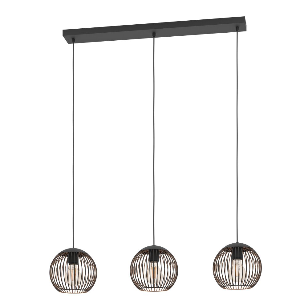Illuminazione Eglo ALMANZORA Lampadario a sospensione Ramato, Nero main product photo