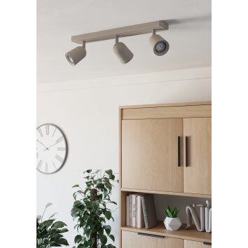 Illuminazione Eglo CAMALDOLI Plafoniera, Faretto da soffitto Sabbia