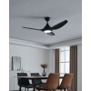 Illuminazione Eglo TUNITAS Lampada con ventilatore LED Nero, Telecomando, Cambia colore