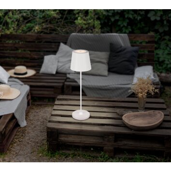 Illuminazione Eglo CABOZO Lampada da tavolo LED Bianco, Telecomando