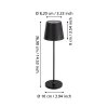Illuminazione Eglo CABOZO Lampada da tavolo LED Nero, Telecomando