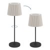 Illuminazione Eglo LEONERO Lampada da tavolo LED Nero, Telecomando