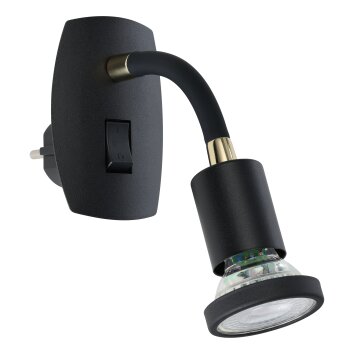 Illuminazione Eglo PARRINI Lampade con presa elettrica LED Ottone, Nero