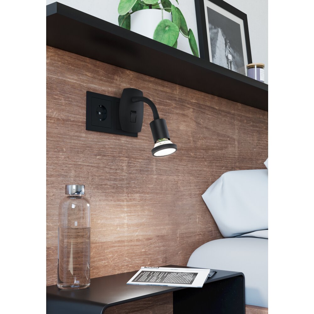 Illuminazione Eglo PARRINI Lampade con presa elettrica LED Nero main product photo