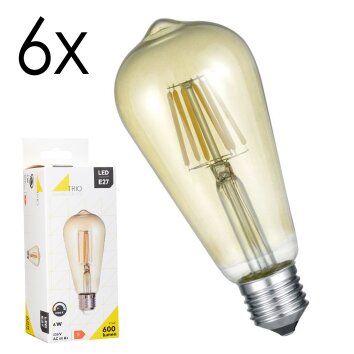 Illuminazione Trio Leuchten E27 LED 6 Watt Bianco caldo 600 Lumen
