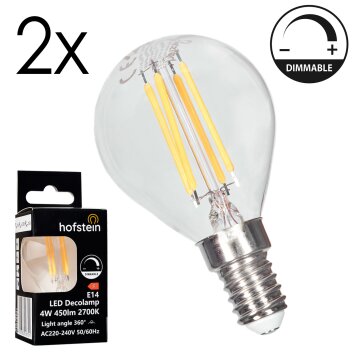 E14 4 Watt bianco caldo 400 Lumen
