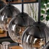 Koyoto Lampadario a sospensione, Lampada a sfera, Lampada a sospensione Écru, Nero, 5-Luci