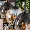 Koyoto Lampadario a sospensione, Lampada a sfera, Lampada a sospensione Écru, Nero, 5-Luci