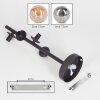Chehalis Plafoniera, Lampada a sfera 33 cm Ambrato, Grigio fumo, 4-Luci