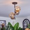 Chehalis Plafoniera, Lampada a sfera 33 cm Ambrato, Grigio fumo, 4-Luci