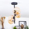 Chehalis Plafoniera, Lampada a sfera 33 cm Ambrato, 4-Luci