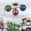 Gastor Plafoniera, Lampada a sfera Oro, Nero, 3-Luci