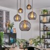 Koyoto Lampadario a sospensione, Lampada a sfera, Lampada a sospensione Oro, Nero, 5-Luci