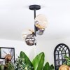 Chehalis Plafoniera, Lampada a sfera 33 cm Ambrato, Chiaro, Grigio fumo, 4-Luci