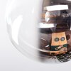 Chehalis Plafoniera, Lampada a sfera 33 cm Ambrato, Chiaro, Grigio fumo, 4-Luci