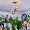 Chehalis Plafoniera, Lampada a sfera 33 cm Ambrato, Chiaro, Grigio fumo, 4-Luci