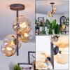 Chehalis Plafoniera, Lampada a sfera 33 cm Ambrato, Chiaro, 4-Luci