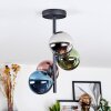 Chehalis Plafoniera, Lampada a sfera 27 cm Blu, Cromo, Verde, Ramato, Grigio fumo, 4-Luci