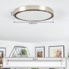 Finsrud Plafoniera, Panel LED Nichel opaco, 1-Luce