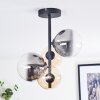 Chehalis Plafoniera, Lampada a sfera 33 cm Ambrato, Chiaro, Grigio fumo, 4-Luci