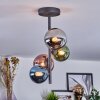 Chehalis Plafoniera, Lampada a sfera 27 cm Blu, Cromo, Verde, Ramato, Grigio fumo, 4-Luci