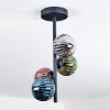 Chehalis Plafoniera, Lampada a sfera 27 cm Blu, Cromo, Verde, Ramato, Grigio fumo, 4-Luci