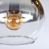 Koyoto Plafoniera, Lampada a sfera Oro, Nero, 3-Luci