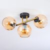 Koyoto Plafoniera, Lampada a sfera Oro, Nero, 3-Luci