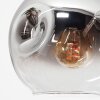 Ripoll Plafoniera, Lampada a sfera Cromo, Chiaro, Grigio fumo, 8-Luci