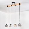 Koyoto Lampadario a sospensione, Lampada a sfera, Lampada a sospensione Écru, Nero, 4-Luci