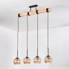 Koyoto Lampadario a sospensione, Lampada a sfera, Lampada a sospensione Écru, Nero, 4-Luci