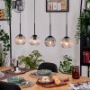 Koyoto Lampadario a sospensione, Lampada a sfera, Lampada a sospensione Écru, Nero, 4-Luci