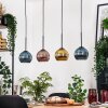 Koyoto Lampadario a sospensione, Lampada a sfera, Lampada a sospensione Écru, Nero, 4-Luci