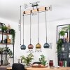 Koyoto Lampadario a sospensione, Lampada a sfera, Lampada a sospensione Écru, Nero, 4-Luci
